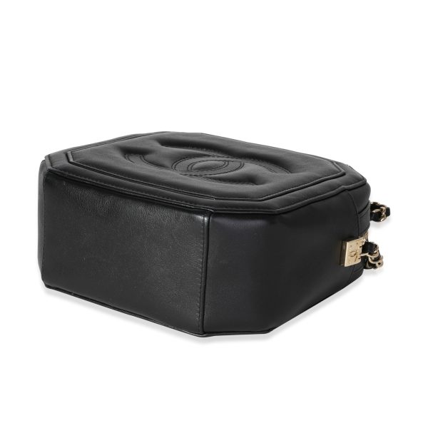 117440 box Chanel Black Lambskin Octagon Camera Bag