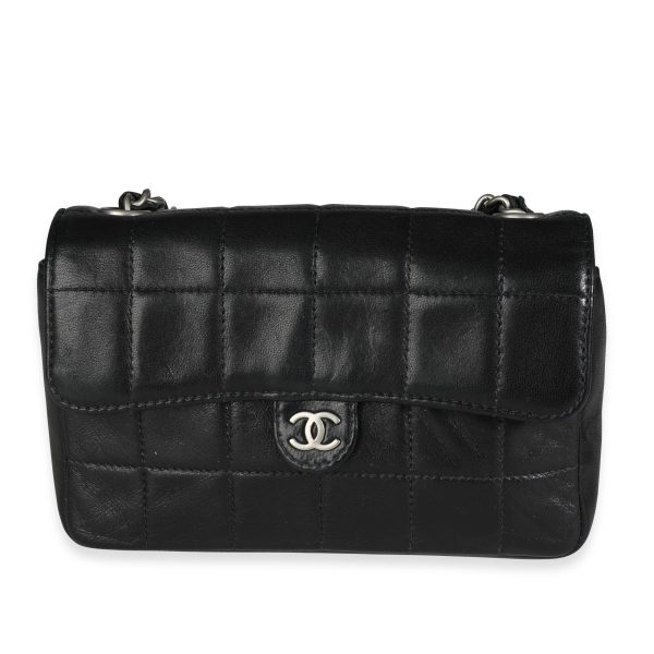 117629 fv a25e2265 bb52 4608 90e2 21e8123dd543 Chanel Black Chocolate Bar Lambskin Mini Convertible Flap Bag