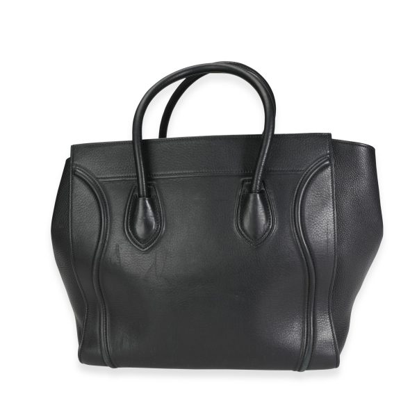 117644 pv 7df34b36 3bef 47df 86cd 3136dac27f1c Celine Black Calfskin Medium Phantom Luggage Tote