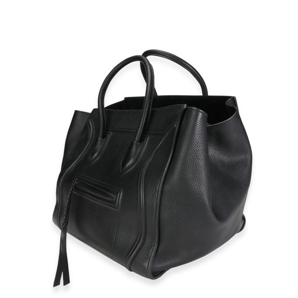 117644 sv 6eea2459 543e 40de 9089 e4cb4ff5790e Celine Black Calfskin Medium Phantom Luggage Tote