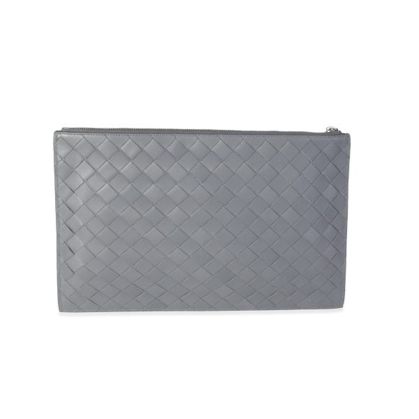 117732 pv 86f509ef 3965 4696 b602 7b57b5c74db6 Bottega Veneta Thunder Intrecciato Leather Wristlet Zip Case