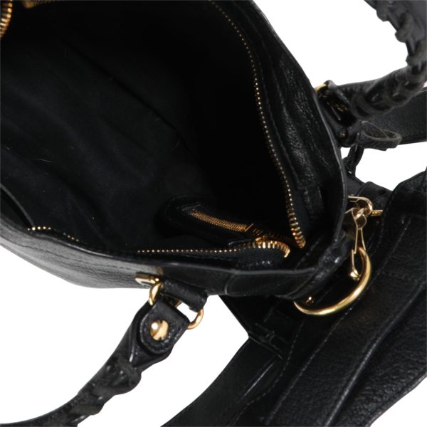 118235 av 33821c1f bd83 43a5 b1d8 55a7e68646c5 Balenciaga Black Leather Metallic Edge Mini City Bag