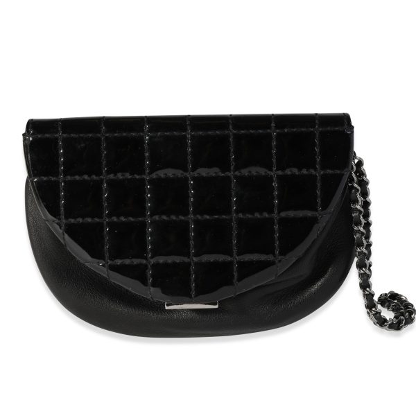 118247 fv 38644e29 5618 4e93 82a2 5522712b5ed2 Chanel Black Patent Leather Chocolate Bar Wristlet