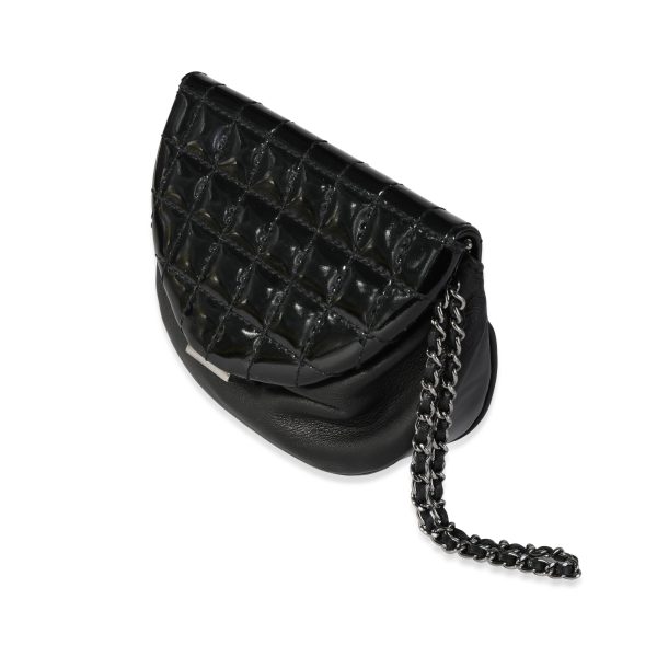 118247 sv 06f9098a cd35 4d30 8e33 9f84d30d7c35 Chanel Black Patent Leather Chocolate Bar Wristlet