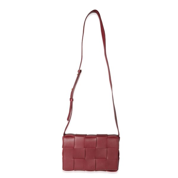 118347 bv eb2046d5 b069 42d4 9ffd 0f7f525f2483 Bottega Veneta Bordeaux Intrecciato Lambskin Cassette Bag