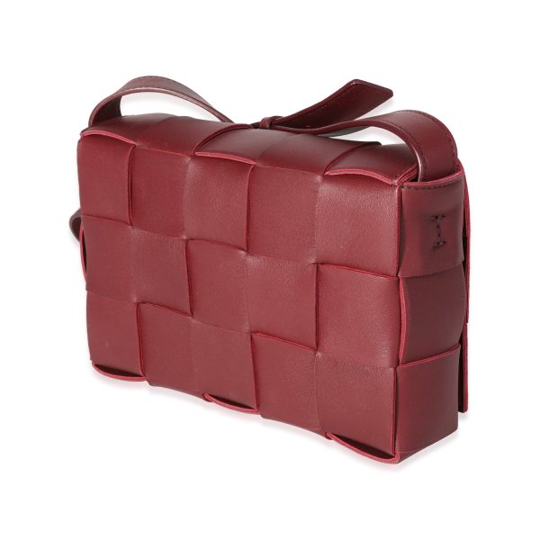 118347 sv 7fbddf58 8edc 4040 a843 312e00b88241 Bottega Veneta Bordeaux Intrecciato Lambskin Cassette Bag