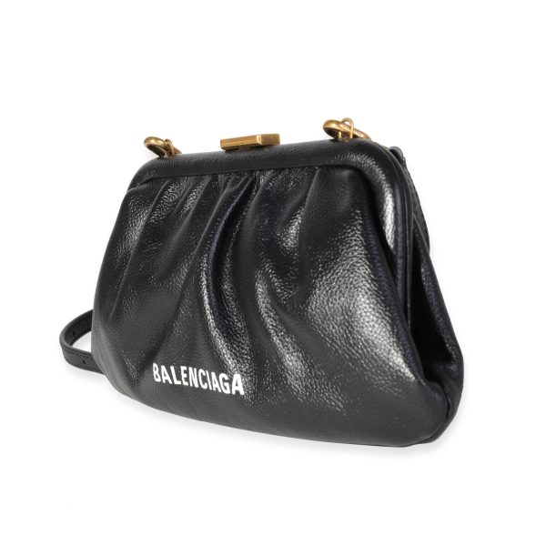 118350 sv c4336397 668d 4707 a0b7 bca830607f69 Balenciaga Black Leather XS Cloud Clutch