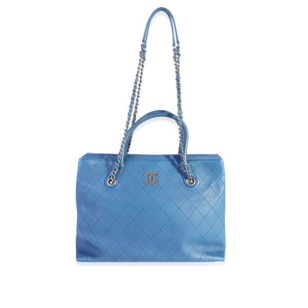 118401 bv 851d14f6 b8fc 41a7 8e11 bed6b46ba202 Chanel Blue Quilted Caviar Urban Shopping Tote