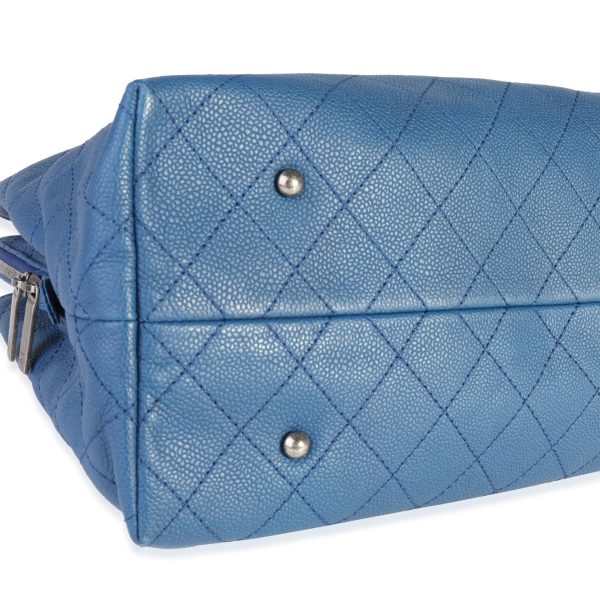 118401 pv 13a5dc45 8d7f 42c1 93d9 7a70227f7e2f Chanel Blue Quilted Caviar Urban Shopping Tote