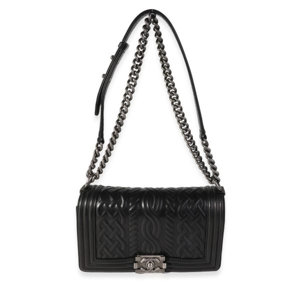 118466 bv 5458011e d57e 4735 aa2d b83a603eb995 Chanel Black Chain Quilted Lambskin Old Medium Boy Bag