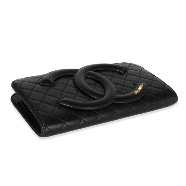 118565 box 88962b6f 3bd7 4000 babb e390b458ab07 Chanel Black Quilted Chèvre Coco Midnight Clutch