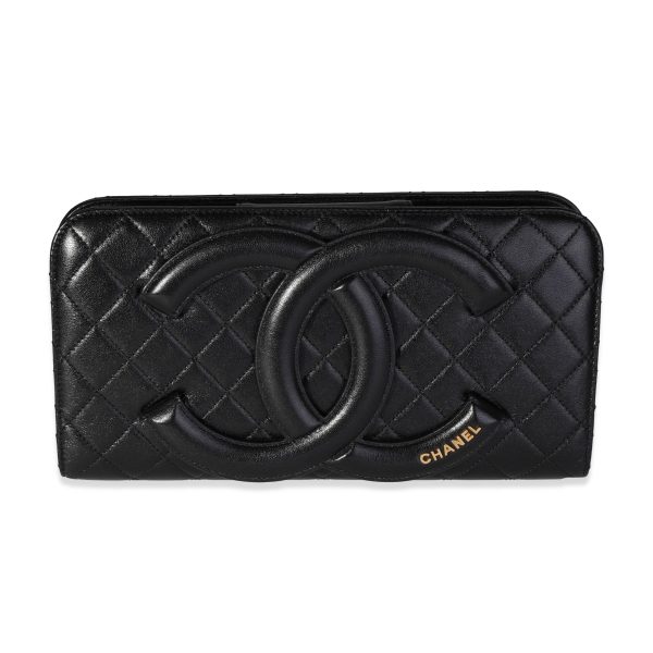 118565 fv 2040704e dc4c 492e 8eeb 53bf4a0a218a Chanel Black Quilted Chèvre Coco Midnight Clutch