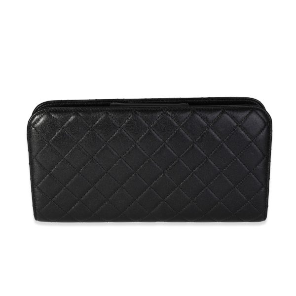 118565 pv 2f8d0ac7 96fc 4134 ab38 ff55043af5d5 Chanel Black Quilted Chèvre Coco Midnight Clutch