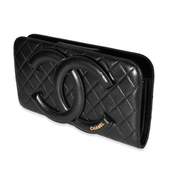 118565 sv 61d77eeb bd0d 4c74 8171 8d2bfe943c59 Chanel Black Quilted Chèvre Coco Midnight Clutch