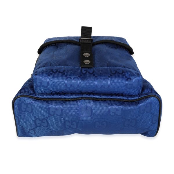 118807 stamp Gucci Royal Blue GG Nylon Off The Grid Backpack