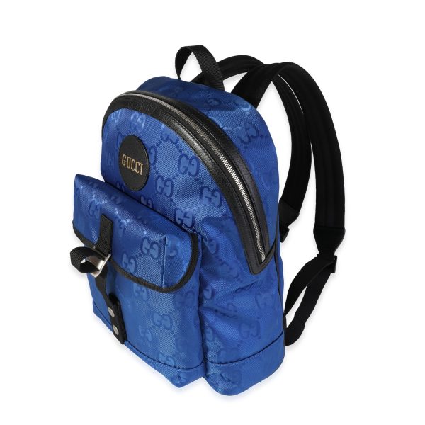 118807 sv Gucci Royal Blue GG Nylon Off The Grid Backpack