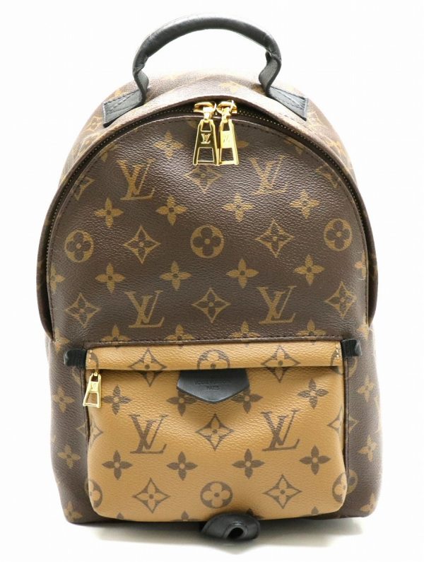 11880968 Louis Vuitton Monogram Reverse Palm Springs Backpack PM Rucksack Leather