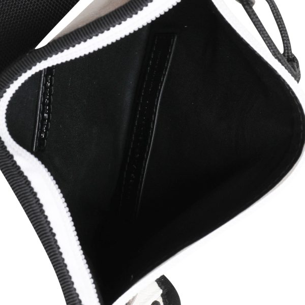 118841 av 6d2cc7ce 6e8f 4ac9 859d 6da2b7a0f1cf Balenciaga White Leather Black Weekend Belt Bag