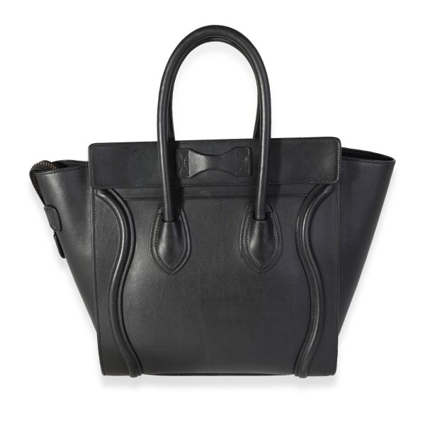 118880 pv c4acae6c 35fa 4938 affe 1b0a6e8e0297 Celine Black Smooth Calfskin Micro Luggage Tote