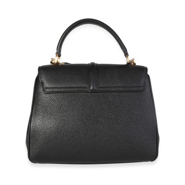 118912 pv Celine Black Grained Calfskin 16 Bag