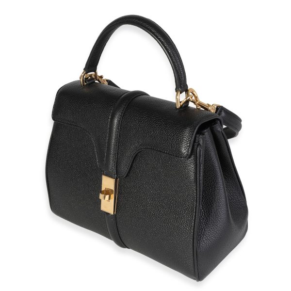 118912 sv Celine Black Grained Calfskin 16 Bag