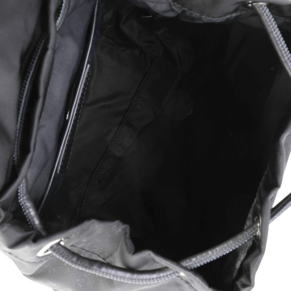 118969 av Burberry Black Nylon Logo Print Backpack