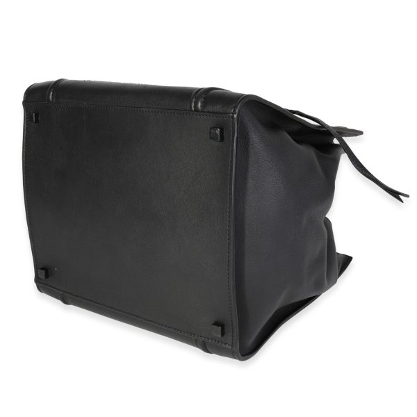 119079 box Celine Black Smooth Calfskin Phantom Luggage Tote