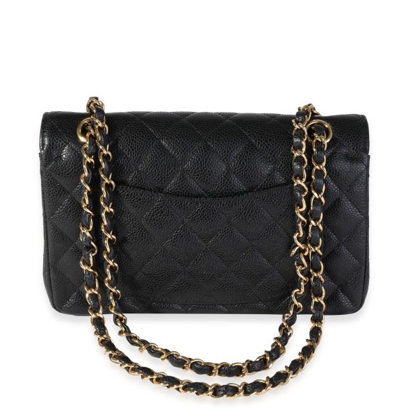 119481 pv 0e902ce7 1607 48a0 9595 bd36118305a7 Chanel Black Quilted Caviar Small Classic Double Flap Bag