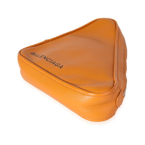 119685 box Balenciaga Orange Calfskin M Triangle Pouch