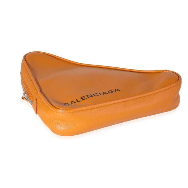 119685 clasp Balenciaga Orange Calfskin M Triangle Pouch