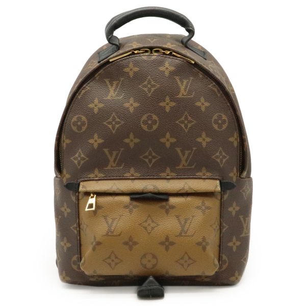 11970286 Louis Vuitton Monogram Reverse Palm Springs Backpack PM Rucksack Leather