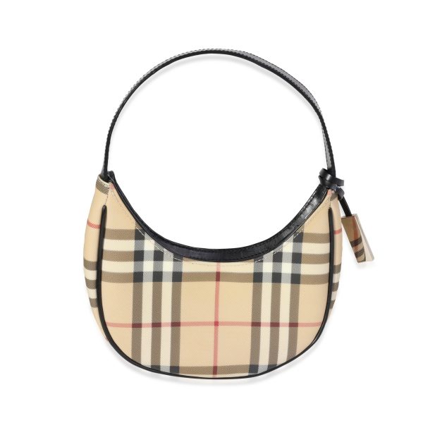 120018 fv Burberry Vintage Beige Nova Check Mini Hobo