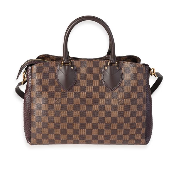 120020 pv Louis Vuitton Damier Ebene Purple Python Normandy Bag