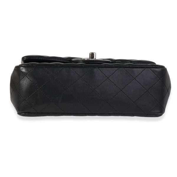 120030 stamp Chanel Black Quilted Lambskin Classic Mini Rectangular Flap Bag