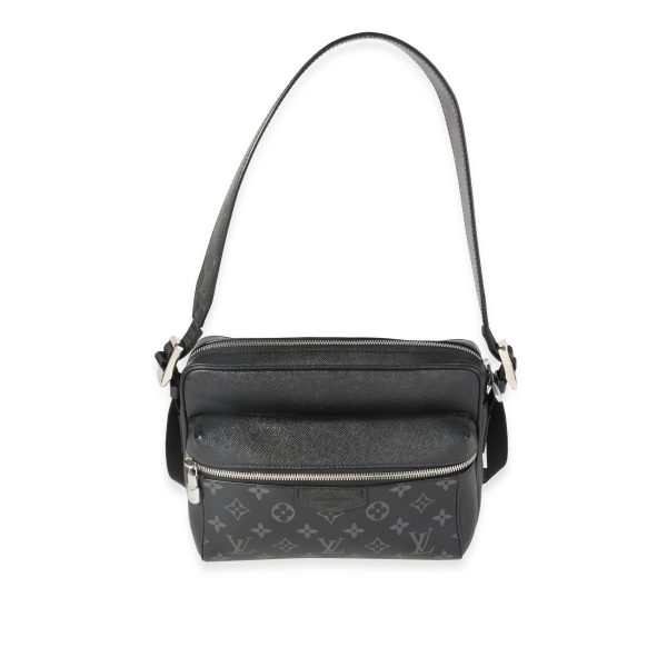 120220 fv Louis Vuitton Black Taigarama Monogram Eclipse Canvas Outdoor Messenger