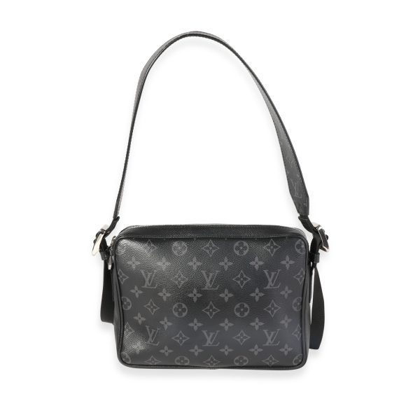 120220 pv Louis Vuitton Black Taigarama Monogram Eclipse Canvas Outdoor Messenger