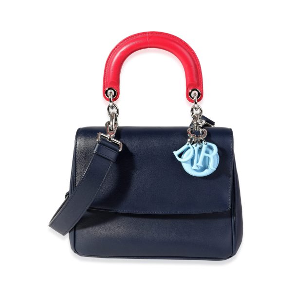 120344 fv d16814c7 e850 4614 b00e 755ccfc6cdc7 Dior Blue Leather Be Mini Flap Bag