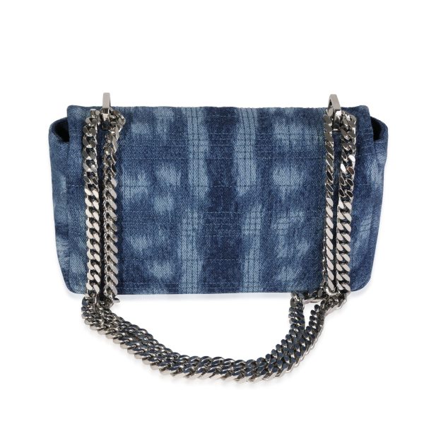 120378 pv Burberry Blue Quilted Denim Small Lola Bag