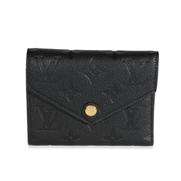 120454 fv 2adb02a5 995b 452c 83ab a3b8b41778c9 Louis Vuitton Black Monogram Empreinte Victorine Wallet