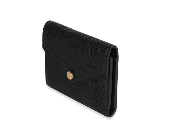 120454 sv 1641302e 41e0 4042 92a0 e015b0cb948c Louis Vuitton Black Monogram Empreinte Victorine Wallet