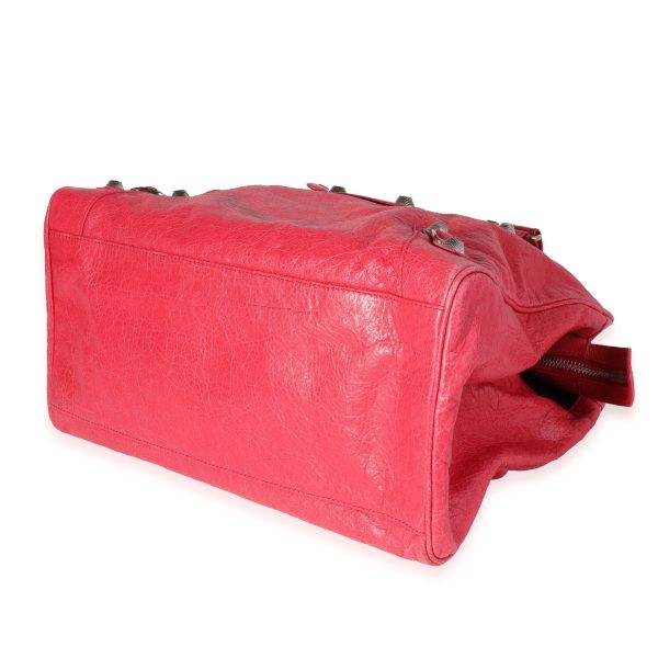 120487 box 135b5508 8b24 4d2a b17a 14cae4f7db4e Balenciaga Rose Thulian Agneau Lambskin Giant 21 Midday Bag