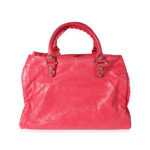 120487 bv 777fdd9f e3b2 4a9e bed5 e90cf0e8155e Balenciaga Rose Thulian Agneau Lambskin Giant 21 Midday Bag