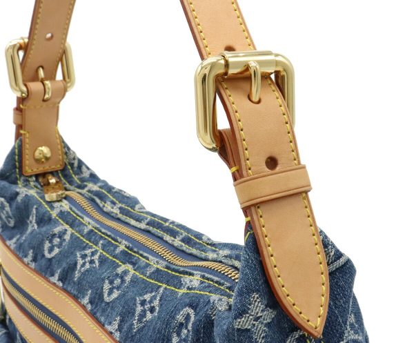 12051109 7 Louis Vuitton Monogram Denim Baggy PM Shoulder Bag Blue