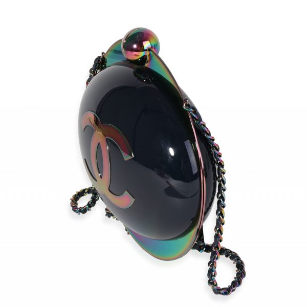 120592 sv Chanel Multicolor Resin Space Orb Minaudière