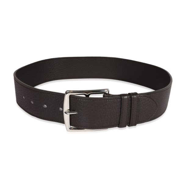 120673 fv Hermès Ébène Clemence Etrivière 42 Belt 70