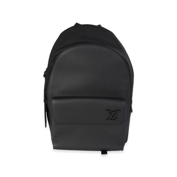 120838 fv 6a30335b bc68 4295 ac74 cd4a0fa786a5 Louis Vuitton Black Aerogram Leather Backpack