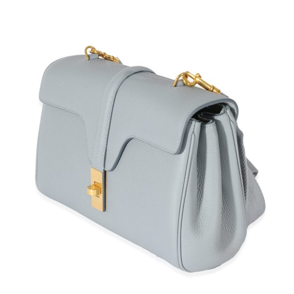 120845 sv 08e2e856 484b 46ca 90be 385ad34f7b83 Celine Arctic Blue Supple Grained Calfskin Teen Soft 16 Bag