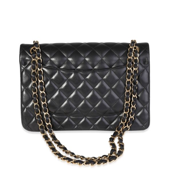 120923 pv cecad859 dfe3 417c a4e1 855ca2d12e27 Chanel Black Quilted Lambskin Jumbo Classic Double Flap Bag