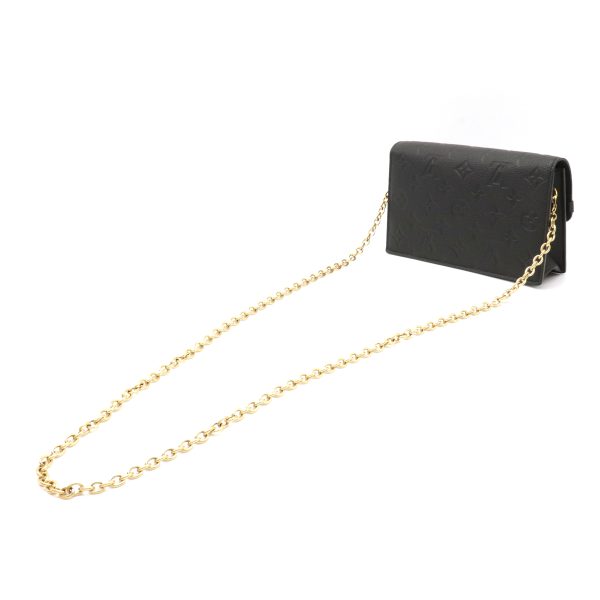 12100746 1 Louis Vuitton Monogram Empreinte Victoire Chain Shoulder Bag Noir Black