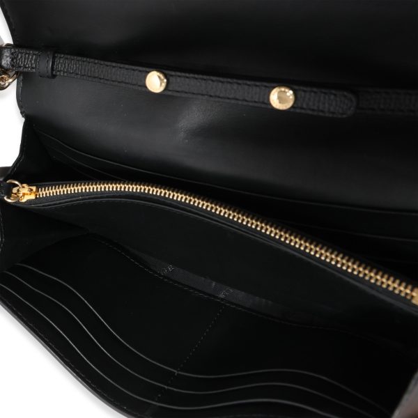 121066 av 25086f1f c140 4aa9 9a10 ab769f48fd83 Burberry House Check Black Leather Chain Wallet